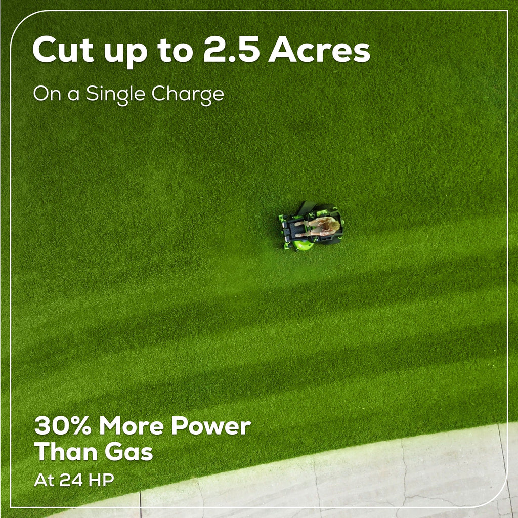 60V 42" Electric CrossoverZ Zero Turn Mower: (6) 8 Ah Batteries and 600W Wall Charger