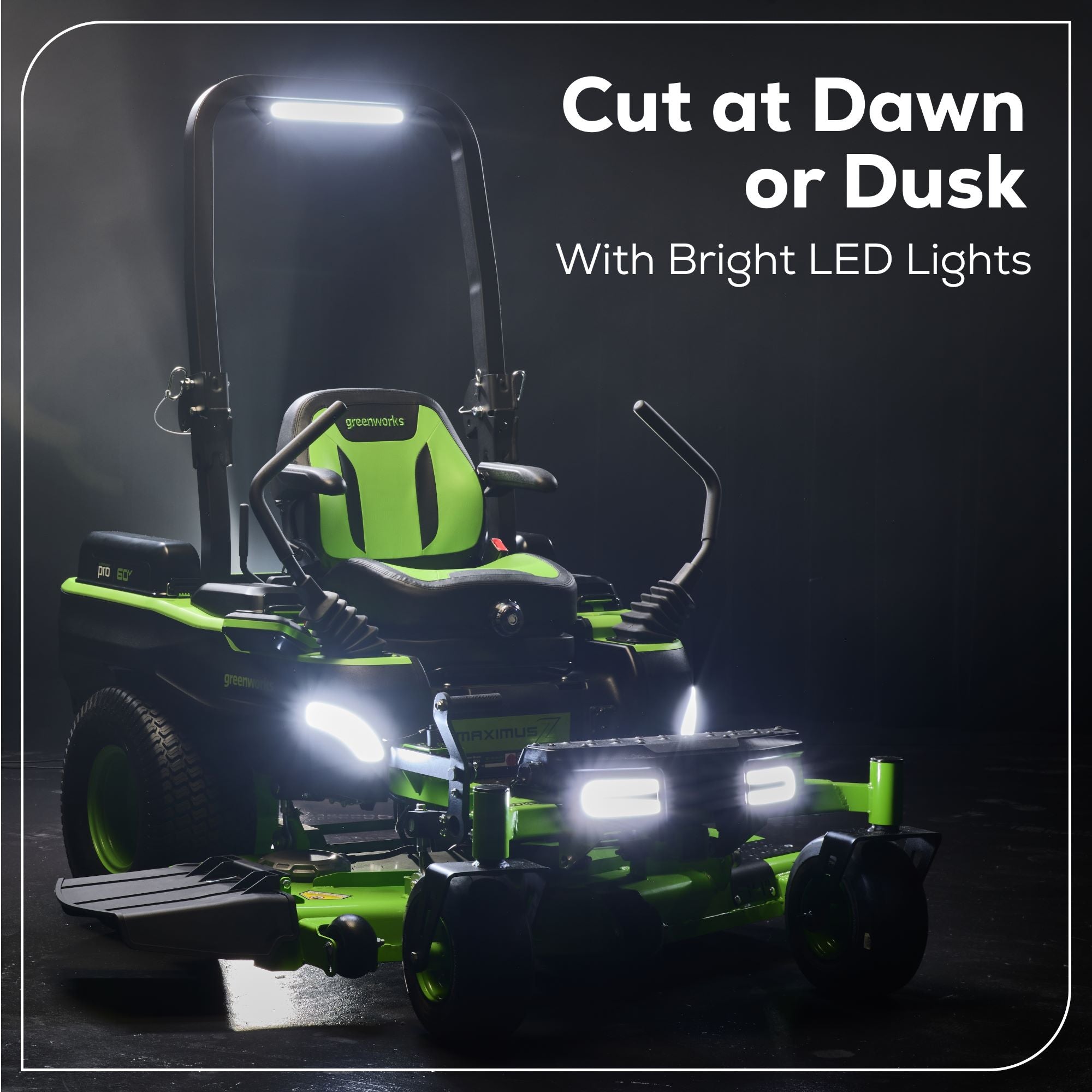 60V 60" MaximusZ Zero Turn: (2) 20.0 Ah, (4) 8.0 Ah Batteries and 1.5kW Charger