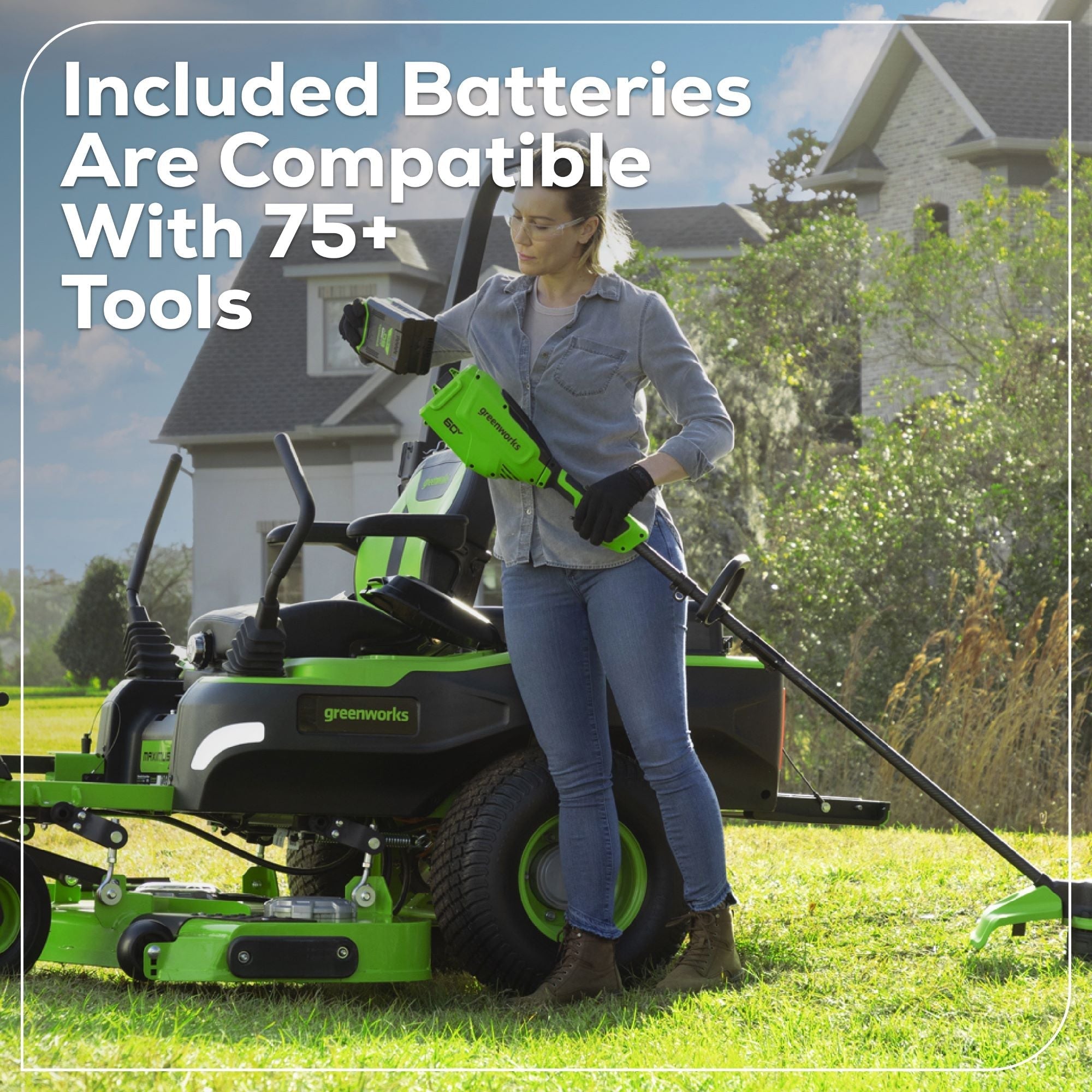 60V 60" MaximusZ Zero Turn: (2) 20.0 Ah, (4) 8.0 Ah Batteries and 1.5kW Charger