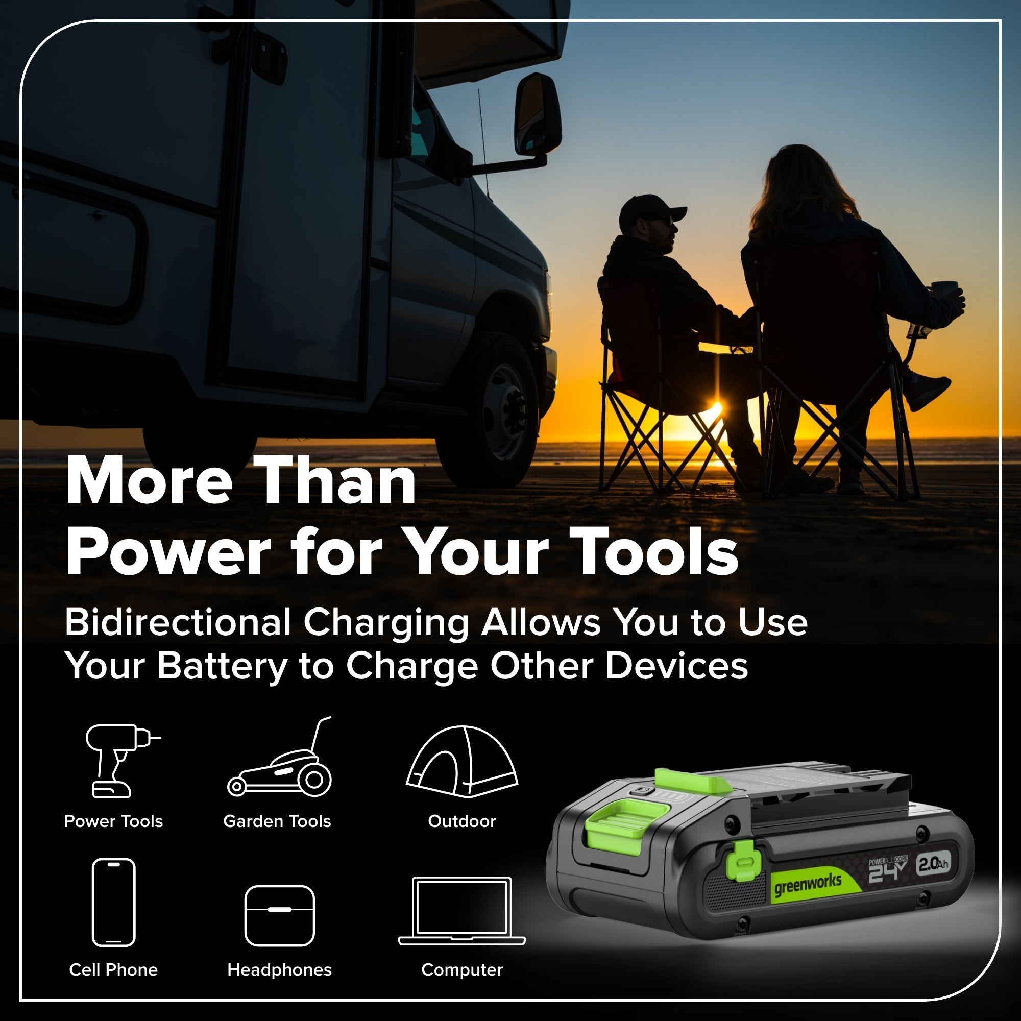 24V 1/4" 1950 in/lbs Brushless Impact Driver Kit: 2.0 Ah USB-C Batteries and 30W USB-C Fast Charger