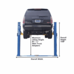 Atlas 8000 Lb Capacity Baseplate 2-Post Lift - Image 3