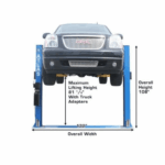 Atlas 8000 Lb Capacity Baseplate 2-Post Lift - Image 4