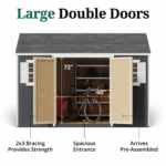 Value Workshop Outdoor Wood Storage Shed - Image 5