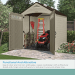 Vista 7 ft. W x 7 ft. D Plastic Shed - Image 7