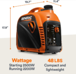 GENERAC 8251 GP2500i-2 INVERTER GENERATOR WITH COSENSE - Image 10